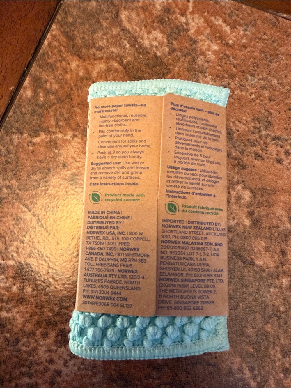 Norwex Counter Cloths - Pack of 3 - Picture 3 of 5